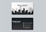 design a modern minimalist professional business card and a real estate card